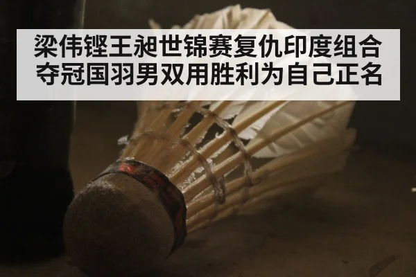梁伟铿王昶世锦赛复仇印度组合夺冠国羽男双用胜利为自己正名