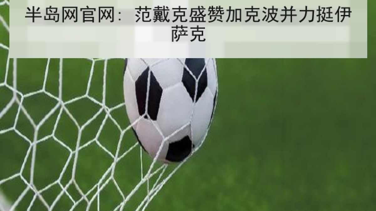 半岛网官网: 范戴克盛赞加克波并力挺伊萨克